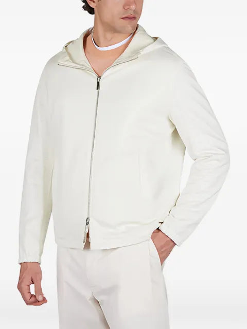 Paul & Shark reversible hooded linen windbreaker
