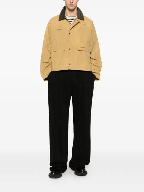 Barbour Spey logo-print corduroy-collar jacket