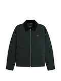 Fred Perry corduroy-collar logo-embroidered jacket