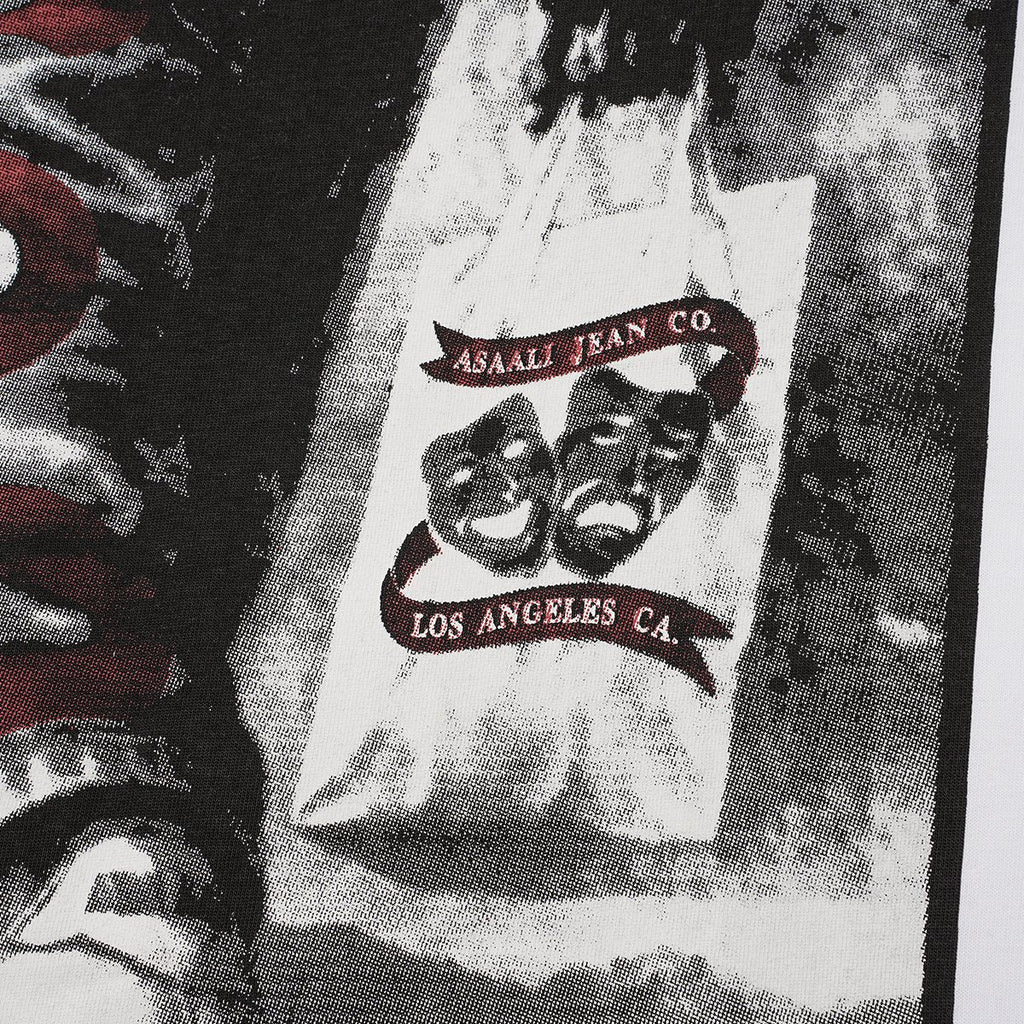 ASAALL Black and Red Front Graphic T-Shirt