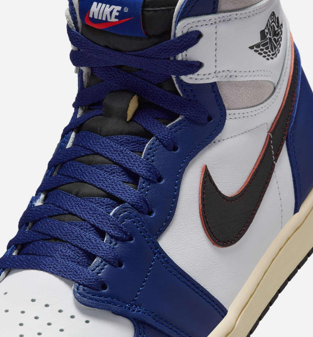 Air Jordan 1 Retro High OG Rare Air Deep Royal Blue Men's Shoes - White Black Neutral Grey Deep Royal Blue